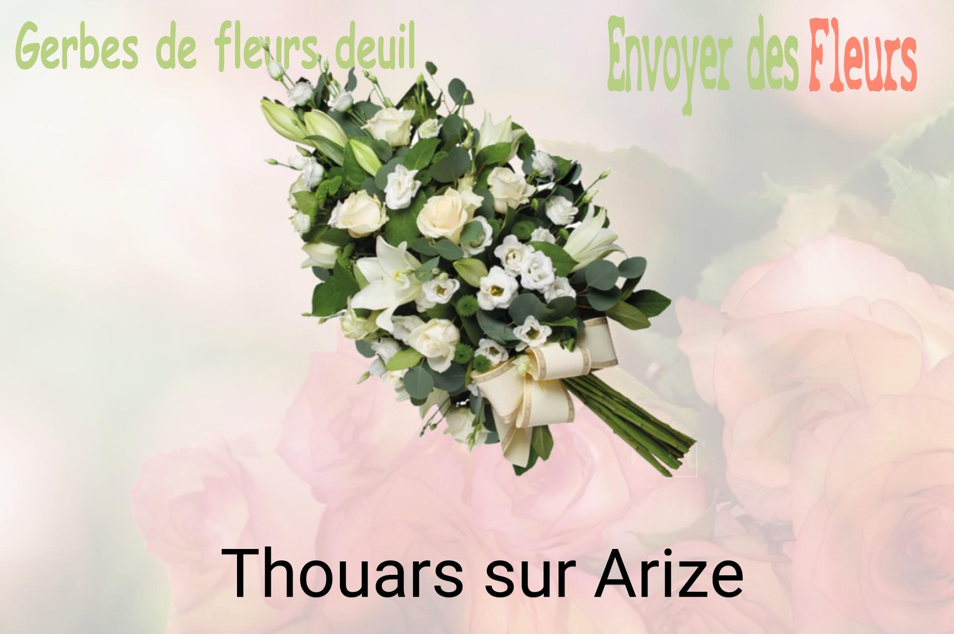 Gerbe de fleurs de deuil livrée à Thouars-sur-Arize